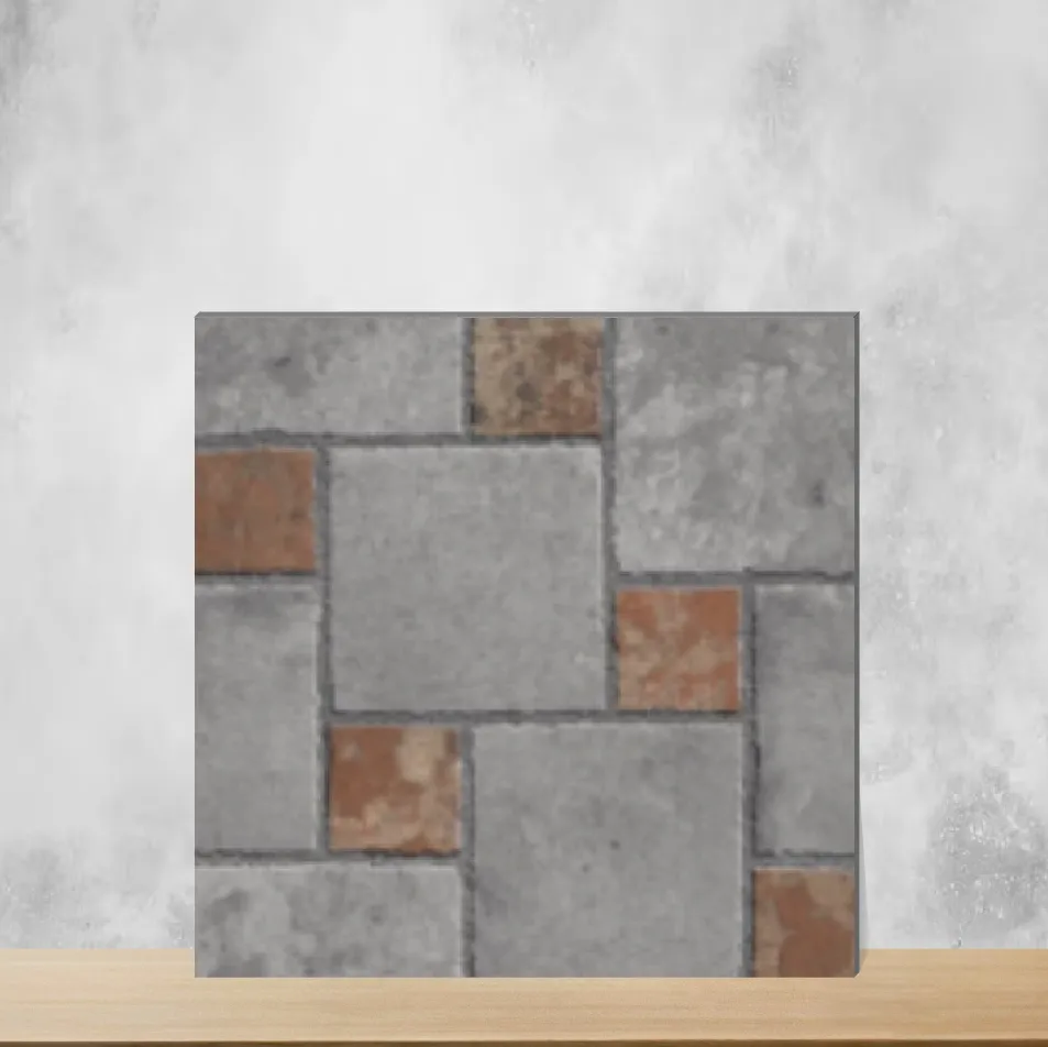 Vitrified Lecstone Gris Marbles & Stones Matt Square Tiles TL-9458-C (16x16 inch | 12 mm)