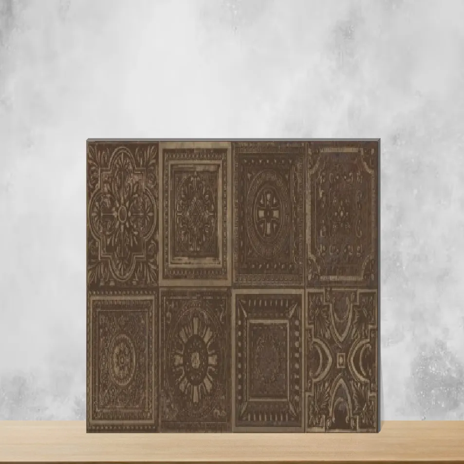 Ceramic D G Lux Copper Decor Moroccans Matt Rectangular Tiles TL-9192-D (24x12 inch | 8 mm)