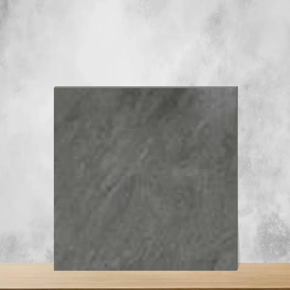 Vitrified Rock Aster Nero Marbles & Stones Matt Square Tiles TL-9503-B (2x2 feet | 12 mm)