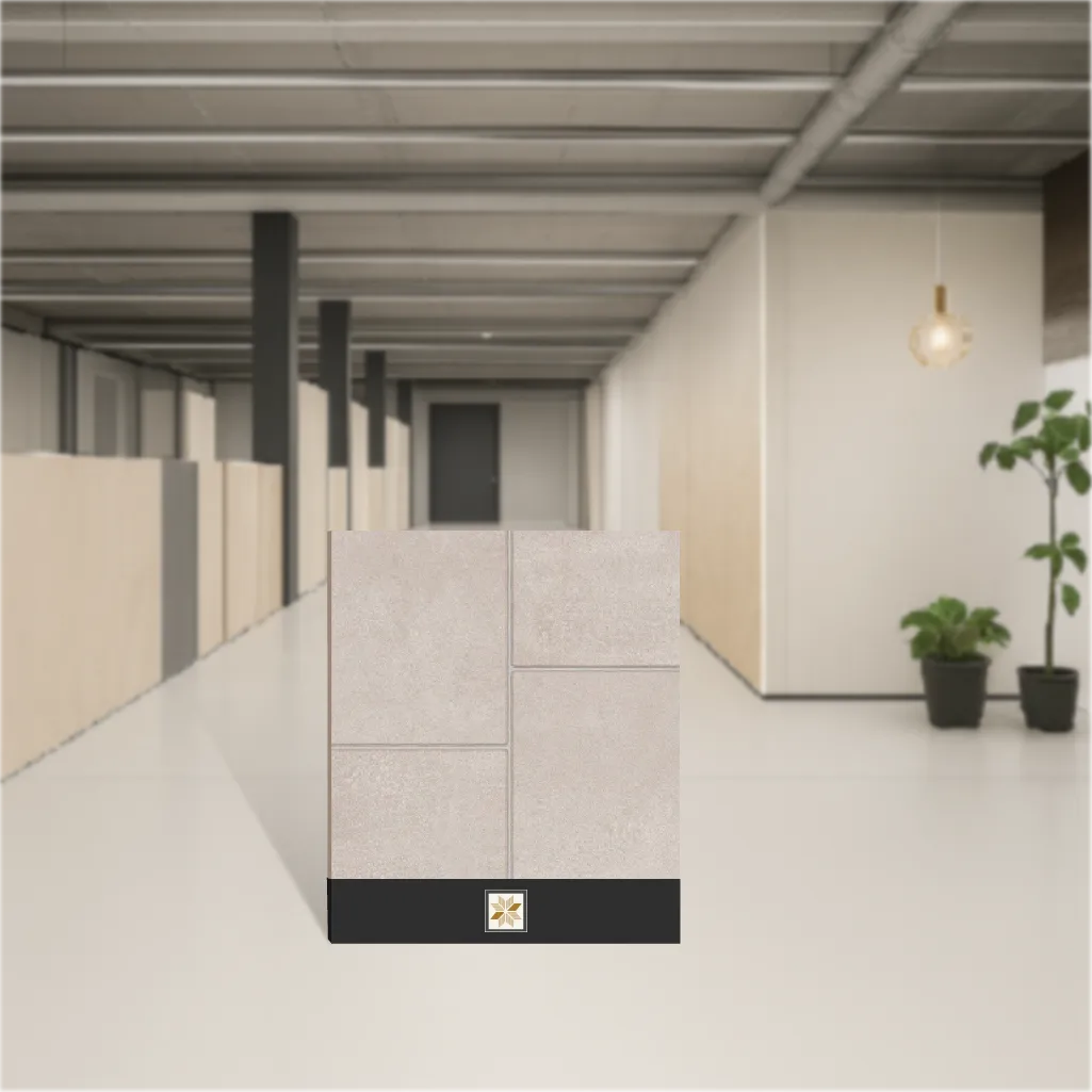 Vitrified Nevada Bianco Marbles & Stones Matt Square Tiles TL-9434-B (2x2 feet | 12 mm)