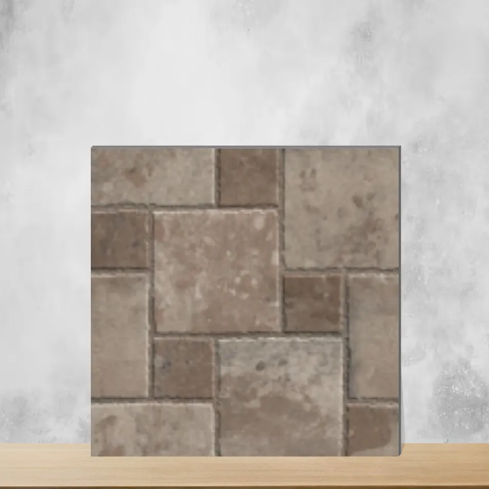 Vitrified Lecstone Pearl Marbles & Stones Matt Square Tiles TL-9458-B (16x16 inch | 12 mm)