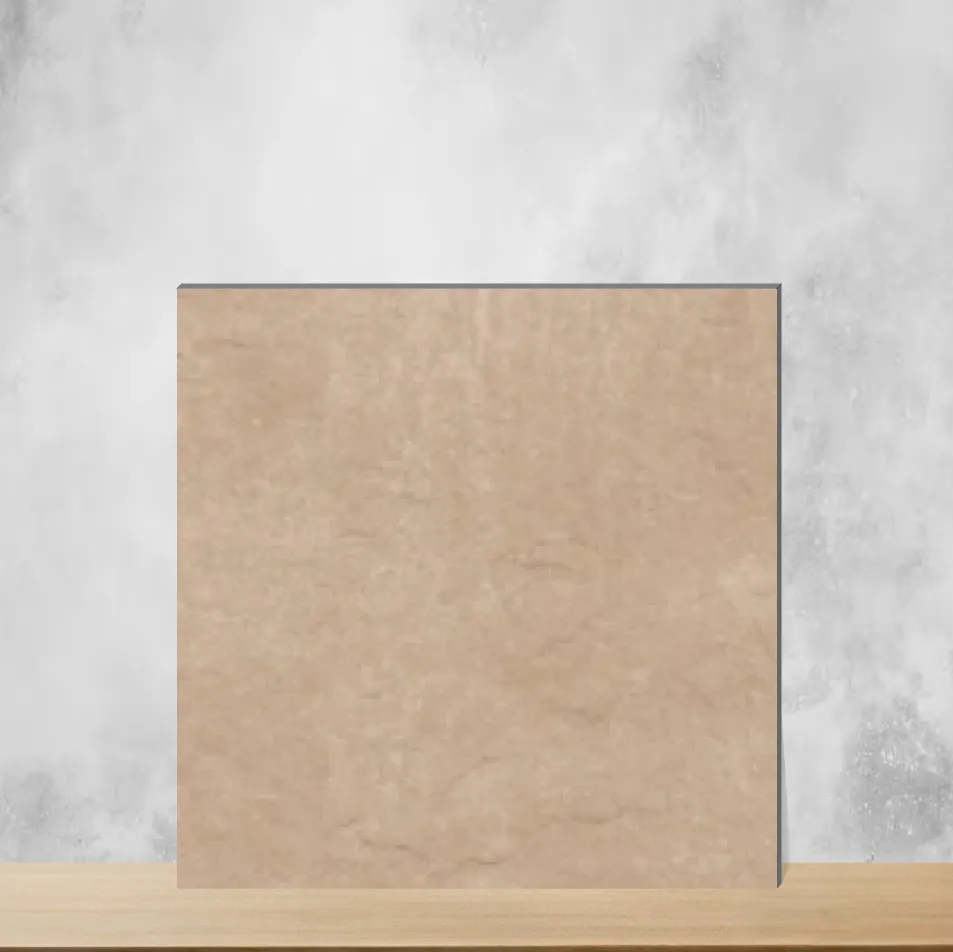 Vitrified Glitter Beige Marbles & Stones Matt Square Tiles TL-9160-B (16x16 inch | 12 mm)