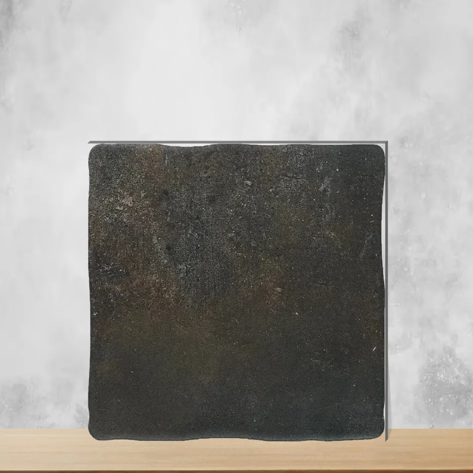 Heritage Square Noir Black Matt Square Tiles TL-1154-F (8x8 inch | 11 mm)