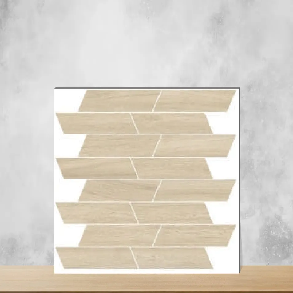 Vitrified Feelwood Crema Wooden Effect Matt Rectangular Tiles TL-9514-G (18x3 inch | 9 mm)