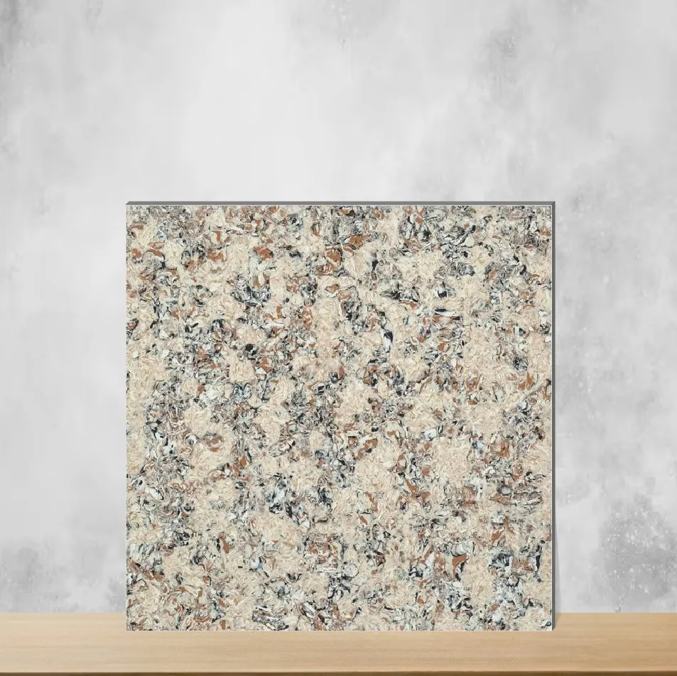 Vitrified Ceta Butter Scotch Marbles & Stones Glossy Square Tiles TL-9512 (2x2 feet | 9 mm)