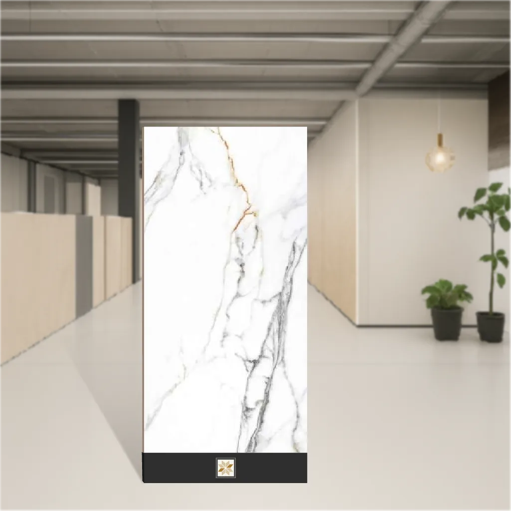 Vitrified Statuario Bronzo Marbles & Stones Matt Rectangular Tiles TL-9523 (4x2 feet | 9 mm)