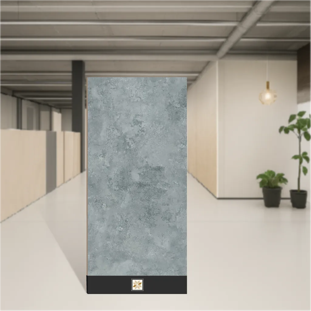 Vitrified Gravier Royal Sigma Verde Marbles & Stones Hi-Glossy Rectangular Tiles TL-9593-D (4x2 feet | 9 mm)