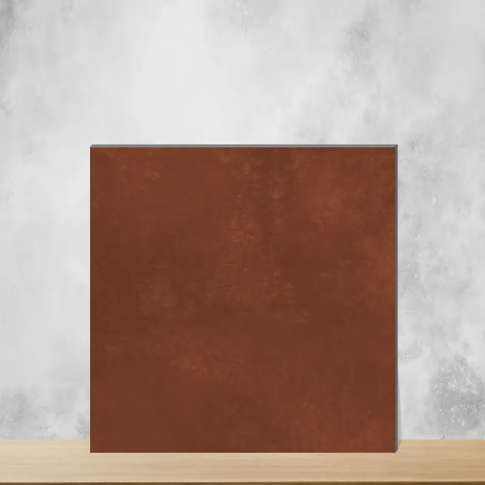 Vitrified Choco Gem Cement Look Matt Square Tiles TL-9125-C (2x2 feet | 9 mm)