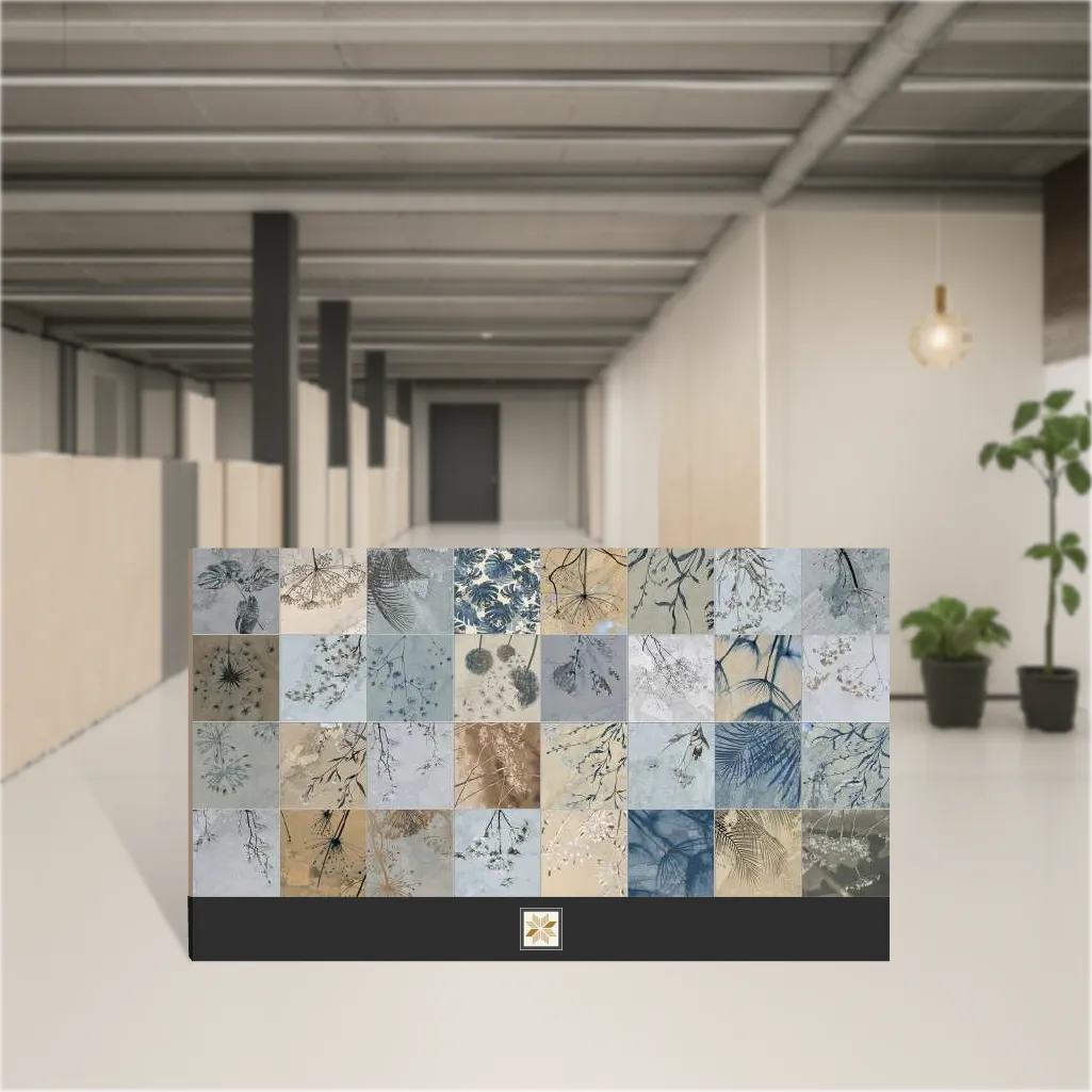 Vitrified Lozen Azul Highlighter Tiles Matt Rectangular Tiles TL-9613 (4x2 feet | 9 mm)