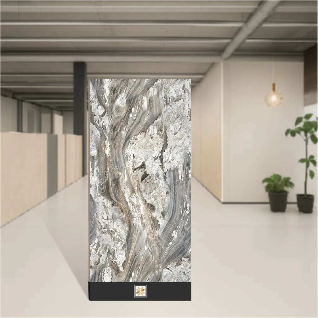 Vitrified Prestige Royal Fonix Natural Marbles & Stones Matt Rectangular Tiles TL-9622 (4x2 feet | 9 mm)