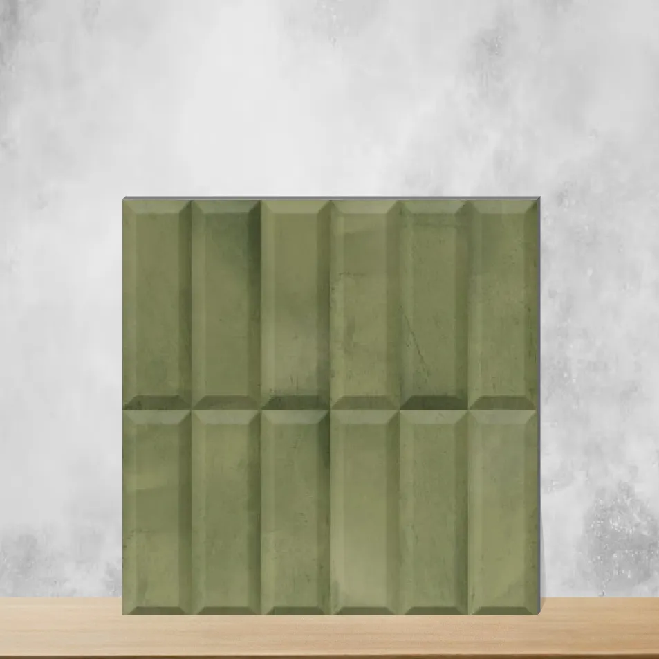 Ceramic Green Blend Matt Square Tiles TL-9892-H (12x12 inch | 9 mm)