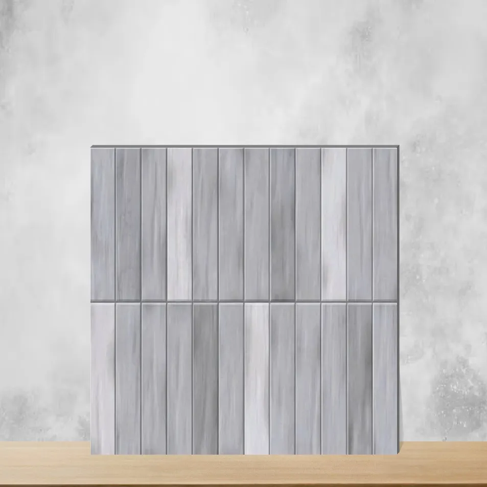 Ceramic Grey Blend Matt Rectangular Tiles TL-9772 (24x12 inch | 9 mm)