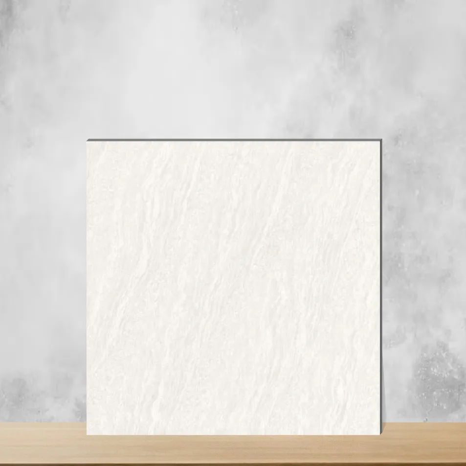 Pearl White Marbles & Stones Square Tiles TL-9773 (2x2 feet | 9.5 mm)