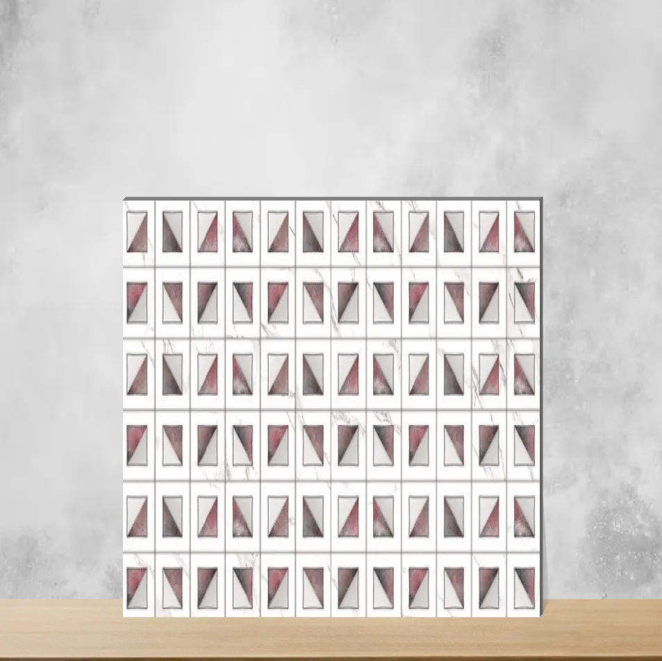 Ceramic Alexa White Highlighter Tiles Glossy Rectangular Tiles TL-9804-B (24x12 inch | 8 mm)