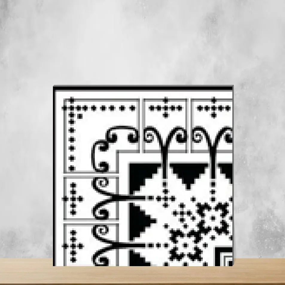 Ceramic Moroccans Matt Square Tiles TL-9799-D (12x12 inch | 7.5 mm)