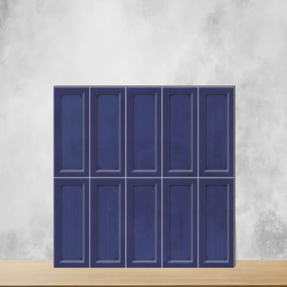 Ceramic Blue Vibe Glossy Square Tiles TL-9886-B (12x12 inch | 9 mm)