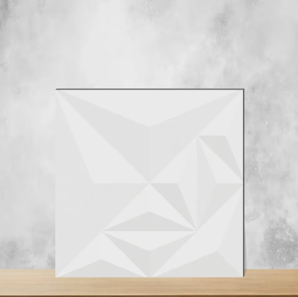 Ceramic Bentley White Highlighter Tiles Matt Square Tiles TL-5718-J (12x12 inch | 9 mm)