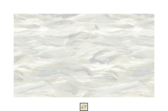 White Marble Wallpaper (533.4 inches width) : WP-25221-F