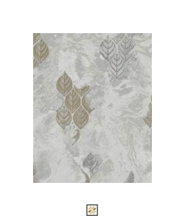 Grey Flower Wallpaper (533.4 inches width) : WP-25312-F