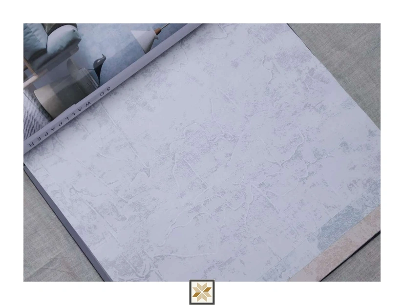 White Textured Wallpaper (533.4 inches width) : WP-25397-C