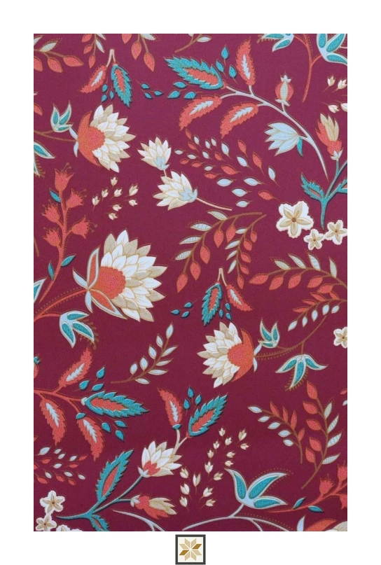Multi Colour Flower Wallpaper (533.4 inches width) : WP-25383-E
