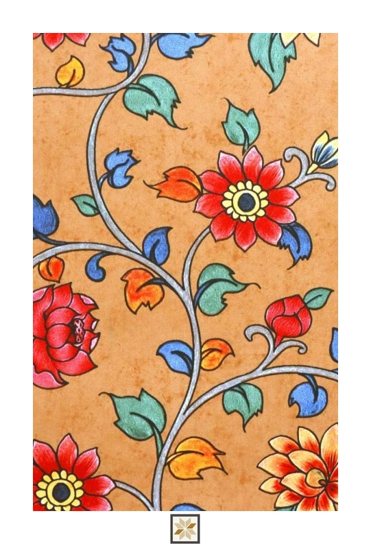 Multi Colour Flower Wallpaper (533.4 inches width) : WP-25387-B