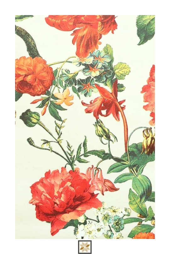 Multi Colour Flower Wallpaper (533.4 inches width) : WP-25393-C