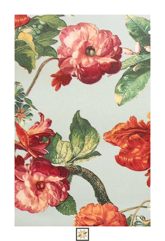 Multi Colour Flower Wallpaper (533.4 inches width) : WP-25393-D