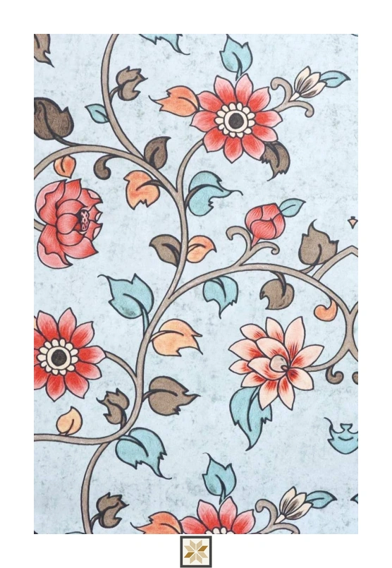 Multi Colour Flower Wallpaper (533.4 inches width) : WP-25387-F