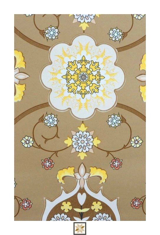 Multi Colour Flower Wallpaper (533.4 inches width) : WP-25390-C