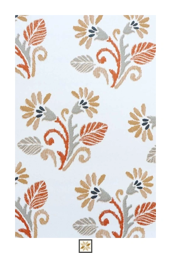 Multi Colour Flower Wallpaper (533.4 inches width) : WP-25394-D