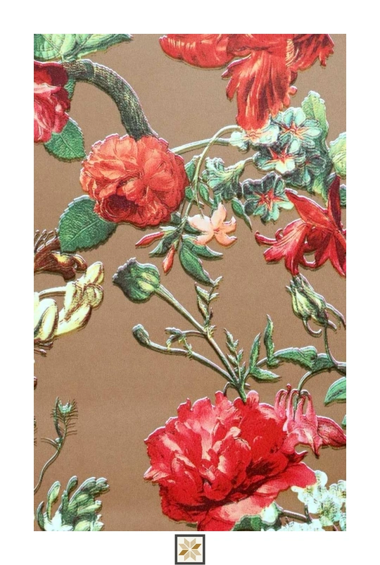 Multi Colour Flower Wallpaper (533.4 inches width) : WP-25393-E