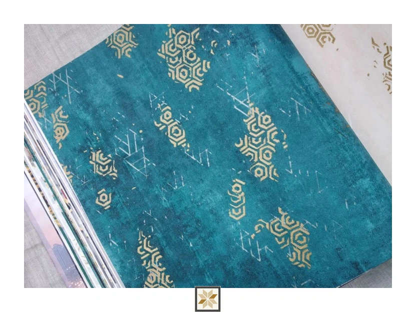 Blue Pattern Wallpaper (533.4 inches width) : WP-25435-B