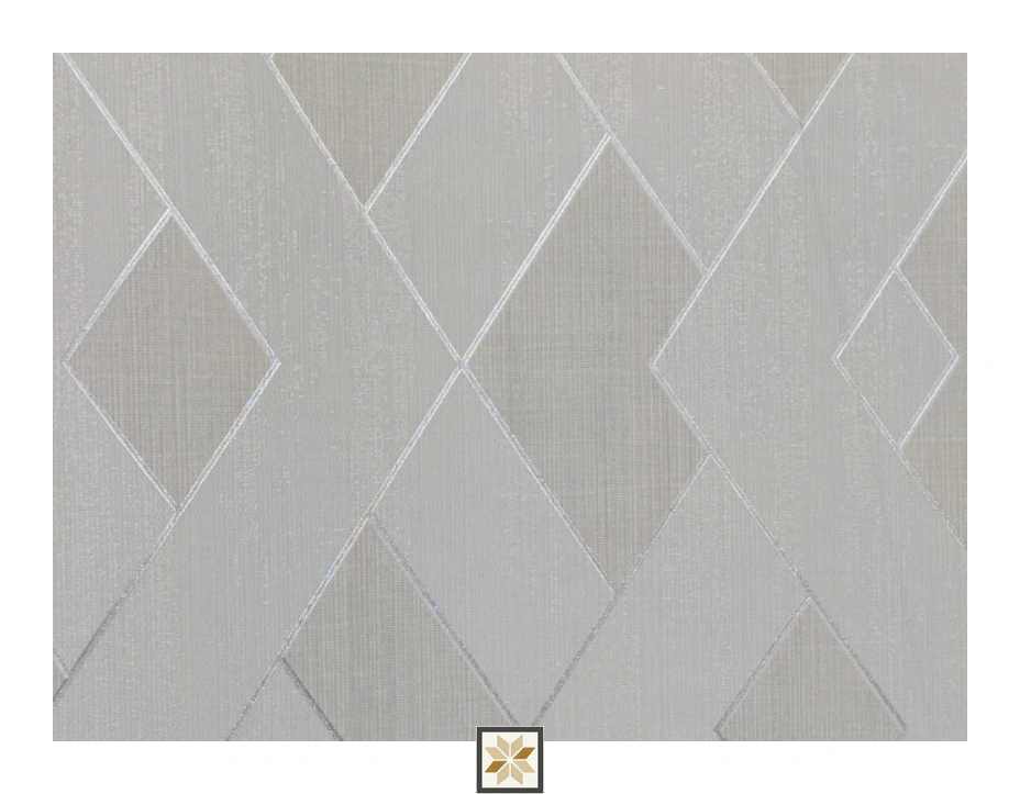 Grey Shapes Non Woven Wallpaper (533.4 inches width) : WP-25455