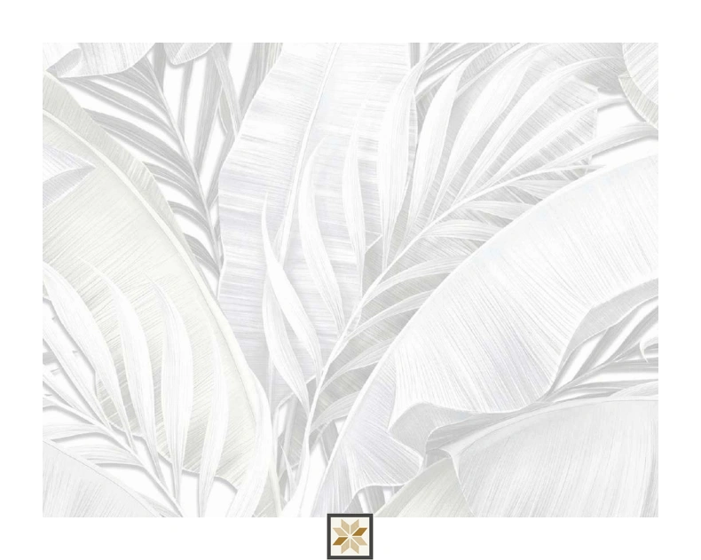 White Flower Wallpaper (533.4 inches width) : WP-25569-D
