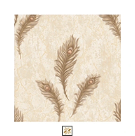 Brown Flower Wallpaper (533.4 inches width) : WP-25564-D