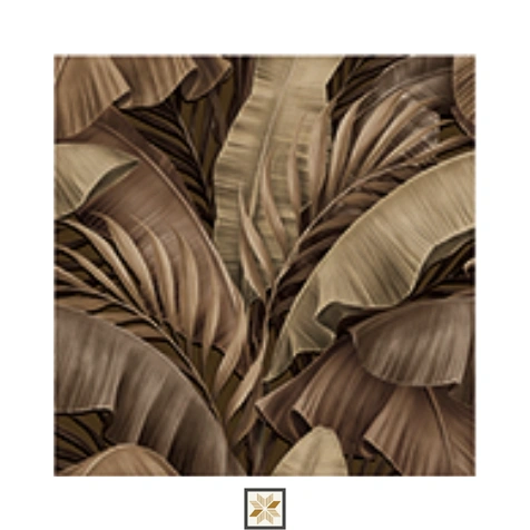 Brown Flower Wallpaper (533.4 inches width) : WP-25547-C