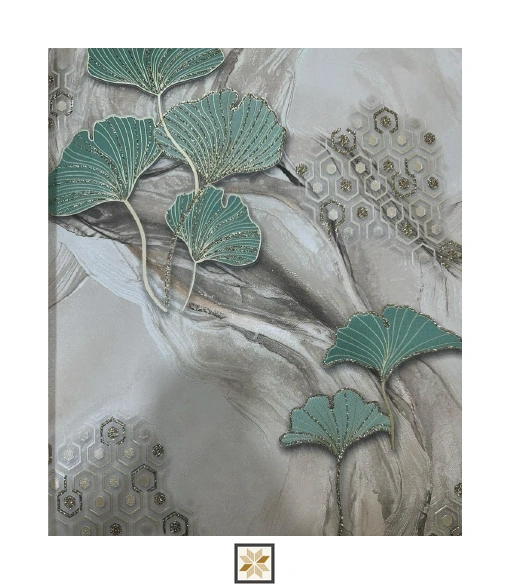 Green Flower Wallpaper (533 inches width) : WP-25505