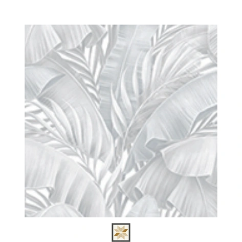 Grey Flower Wallpaper (533.4 inches width) : WP-25547-E