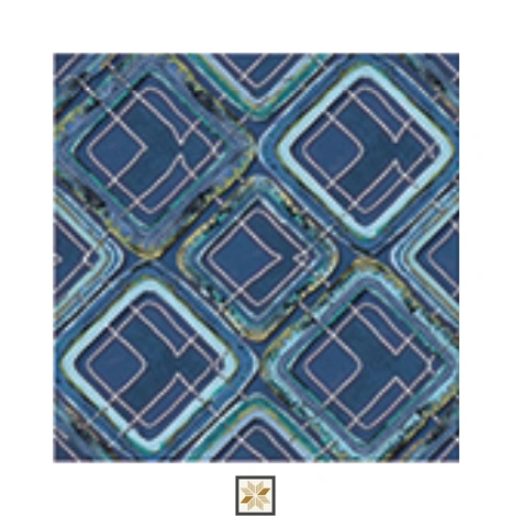 Blue Pattern Wallpaper (533.4 inches width) : WP-25562-B