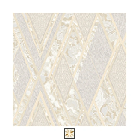 Cream Shapes Wallpaper (533.4 inches width) : WP-25566-F