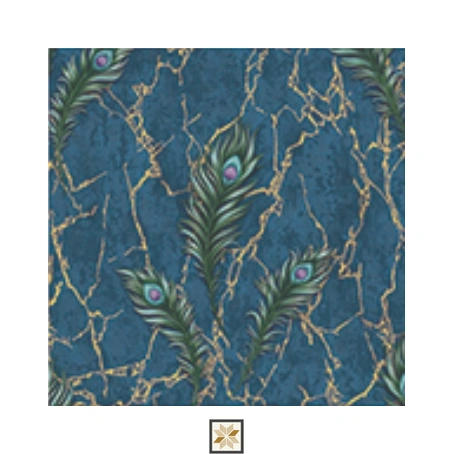 Blue Flower Wallpaper (533.4 inches width) : WP-25564-C