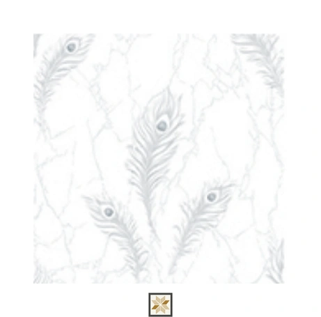 White Flower Wallpaper (533.4 inches width) : WP-25564-H