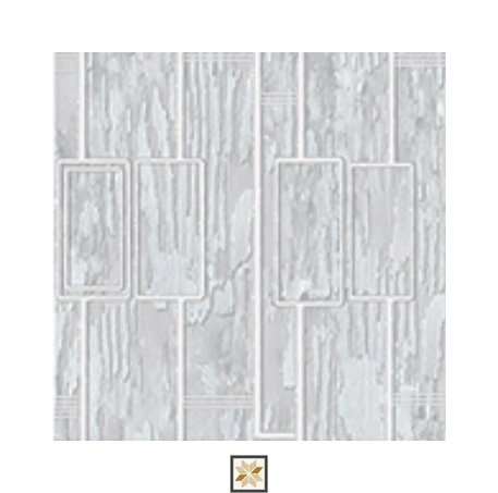 White Pattern Wallpaper (533.4 inches width) : WP-25563-H