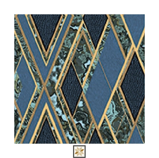 Blue Shapes Wallpaper (533.4 inches width) : WP-25566-C