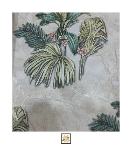 Green Flower Wallpaper (533 inches width) : WP-25570