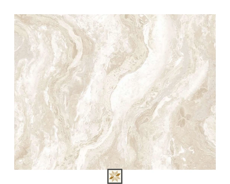 Cream Marble Wallpaper (533.4 inches width) : WP-25691-C