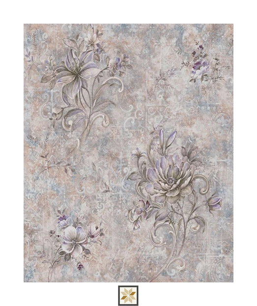 Grey Pattern Wallpaper (533.4 inches width) : WP-25613-B