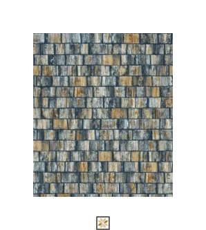 Blue Pattern Wallpaper (530 inches width) : WP-25635-B