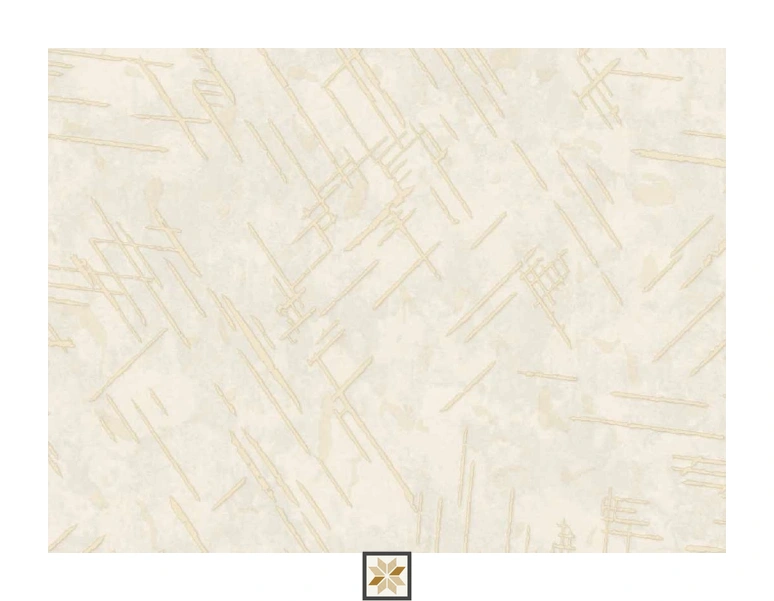 Cream Pattern Wallpaper (533.4 inches width) : WP-25682-D